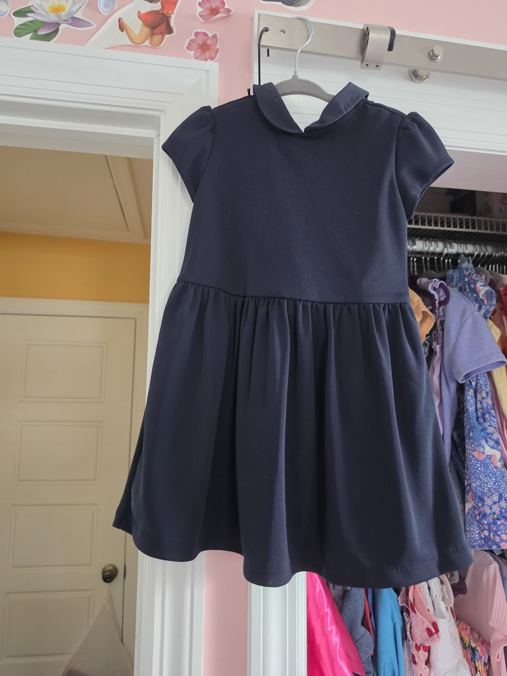 Ralph Lauren Navy Dress with Peter Pan Collar